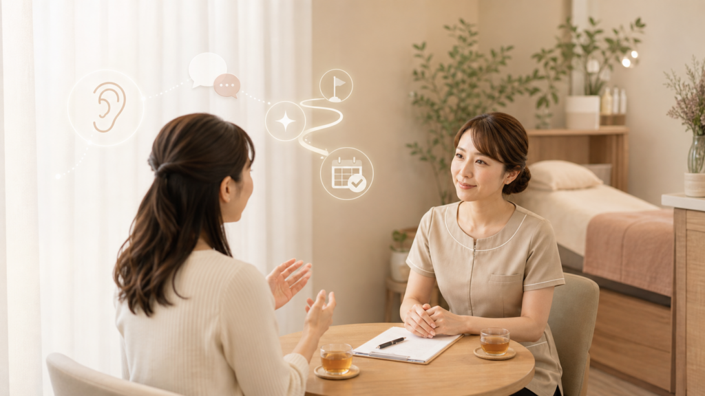 エステのカウンセリングとは?聞く技術が成果を左右する理由