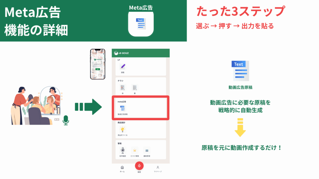 ホットペッパービューティーを無料版に切り変えAI-BOUZのMeta広告機能を使用して集客コストを下げた事例